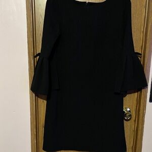 Eliza J Black Dress with Flared Sleeves